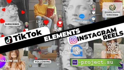 Videohive - TikTok&Instagram Elements - 33995038 - Project for After Effects