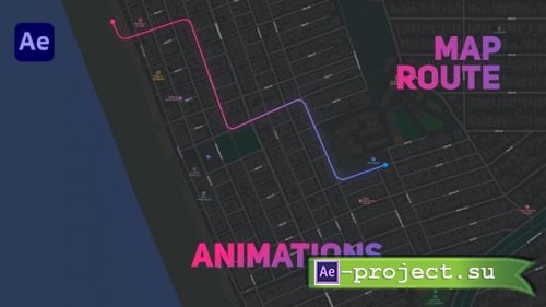 Videohive - Map Route Animations - 34000672 - Project for After Effects