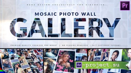 Videohive - Mosaic Photo Gallery | Logo Reveal - 33823891 - Premiere Pro Templates