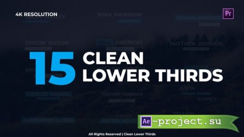 Videohive - Clean Lower Thirds - 30077518 - Project for After Effects
