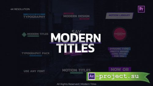 Videohive - Modern Titles - 30142386 - Project for After Effects