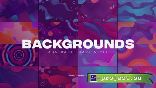 Videohive - Abstract Shapes Backgrounds - 33756338 - Project for After Effects