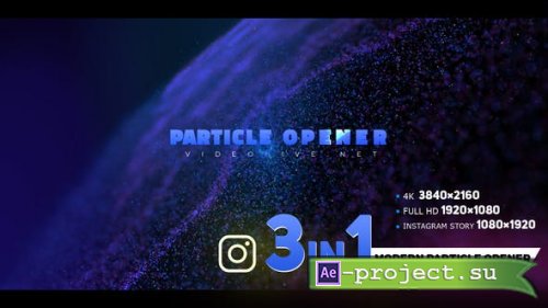 Videohive - Modern Opener with Particles - 33996433 - Project for After Effects
