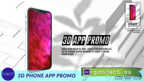  Videohive - 3D Phone App Promo - 31403878 - Project for After Effects