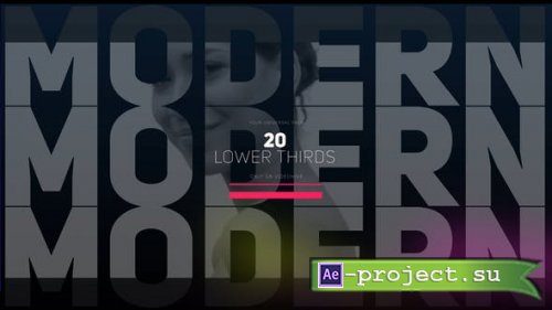 Videohive - Modern Minimal Lower Thirds - 34028154 - Project for After Effects