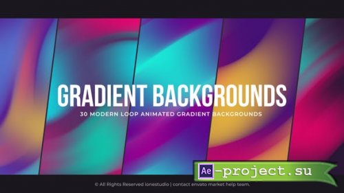Videohive - Gradient Backgrounds - 34028250 - Project for After Effects