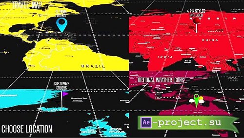 Travel Map 144888 - Motion Graphics Templates