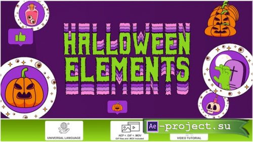 Videohive - Halloween Elements - 34031026 - Project for After Effects