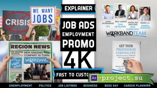 Videohive - Employment Job Career Work Hiring - 29874015 - Project for After Effects
