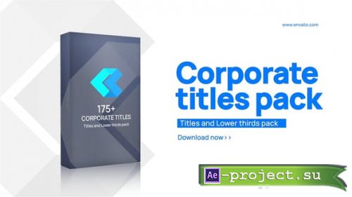 Videohive - Corporate Titles and Lower thirds pack - 33244687 - Project for After Effects