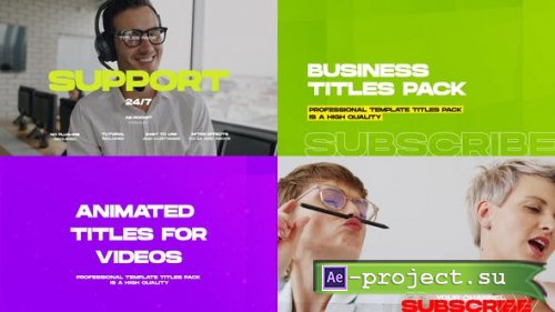 Videohive - Business Titles and Lower Thirds Pack - 33358961 - Project for After Effects