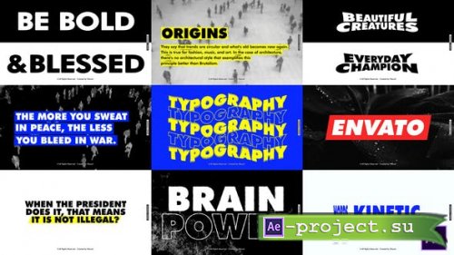 Videohive - Typography - 28400830 - Project for After Effects