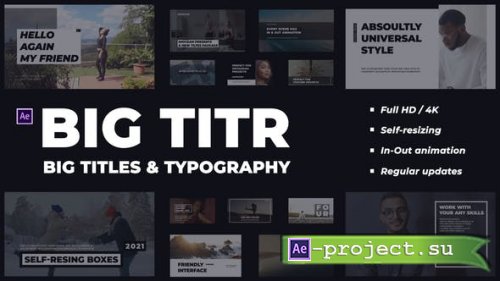 Videohive - BIG TITR | Big Titles & Typography - 33449291 - Project for After Effects