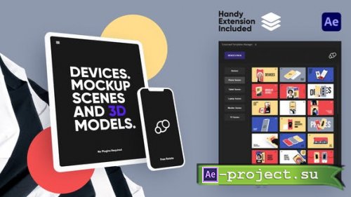 Videohive - Devices Mockup Pack - 33900078 - Project & Script for After Effects