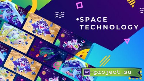 Videohive - Space Technology Isometric Animation | After Effects - 34038854 - Project for After Effects