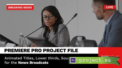 Videohive - Broadcast News Package | Animated Titles and Lower Thirds for Premiere Pro - 33930222