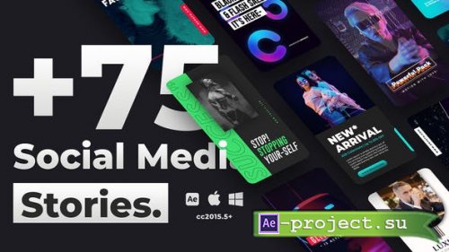 Videohive - 75+ Social Media Stories - 34096082 - Project for After Effects