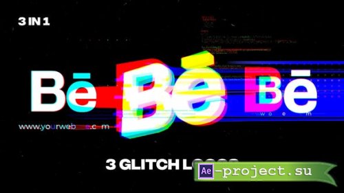 Videohive - Glitch Logos - 34096341 - Project for After Effects