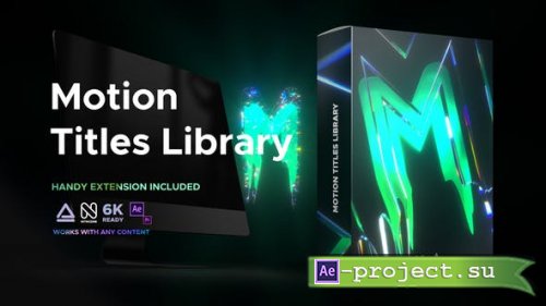 Videohive - Motion Titles Library - Animated Text Package - 33708192 - Project & Script for After Effects