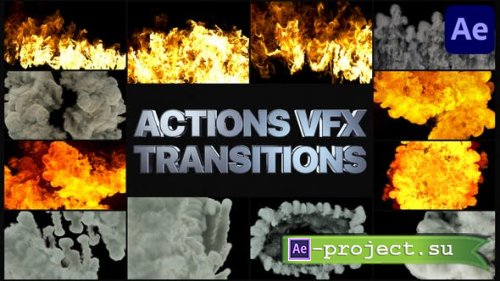 Videohive - Smoke And Fire Transitions | After Effects - 30139156 - Project for After Effects