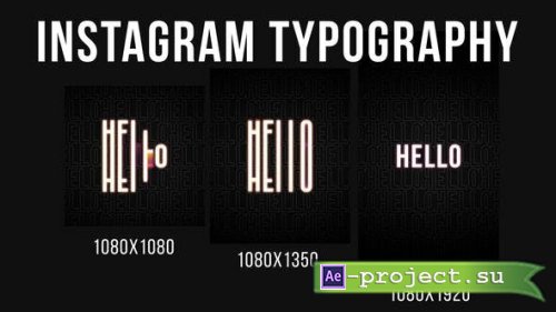 Videohive - Instagram Typography - 33399702  - Project for After Effects