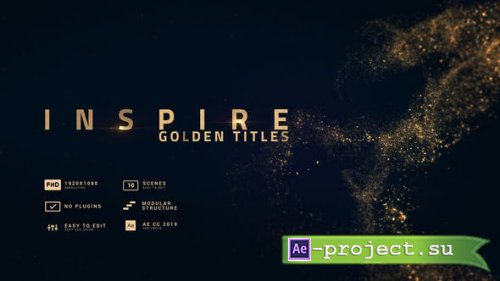 Videohive - Inspire | Smooth Golden Titles - 30326425 - Project for After Effects