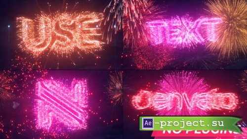 Videohive - Text & Logo Fireworks - 34144833 - Project for After Effects