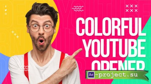 Videohive - Colorful Youtube Opener - 34151328 - Project for After Effects