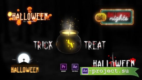 Videohive - Hallaoween Scary Titles - 34117513 - After Effects & Premiere Pro Templates