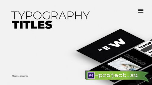 Videohive - Typography Titles | After Effects - 34154952 - Project for After Effects
