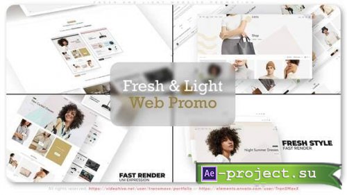 Videohive - Fresh and Light Website Promotion - 34191930 - Project for After Effects