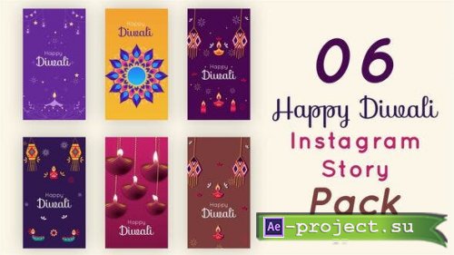Videohive - Happy Diwali Instagram Story Pack - 34213065 - Project for After Effects