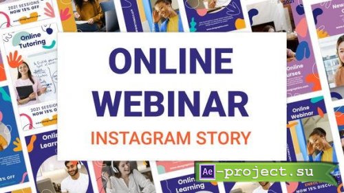 Videohive - Online Webinar Instagram Stories - 34213637 - Project for After Effects