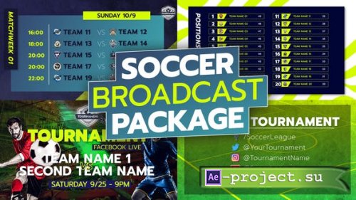 Videohive - Soccer Broadcast Package - 34226444 - Project for After Effects