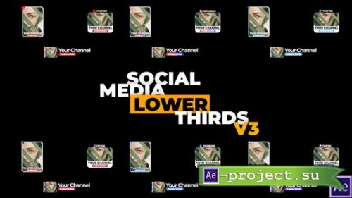 Videohive - Social Media Lower Thirds v3 - 34229102 - Project for After Effects