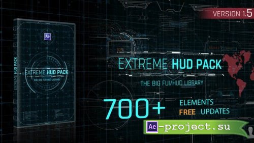 Videohive - Extreme HUD Pack V1.5 - 28985545 - Project for After Effects