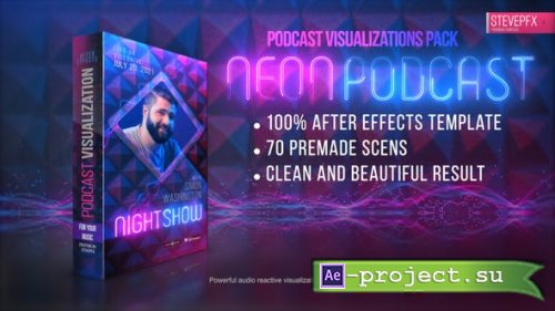 Videohive - Neon Podcast | Audio and Music Visualizations Tool V01 - 33321636