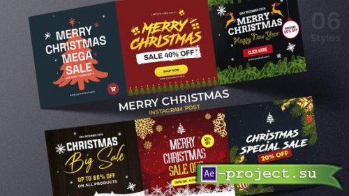 Videohive - Merry Christmas Instagram Post - 34255587 - Project for After Effects