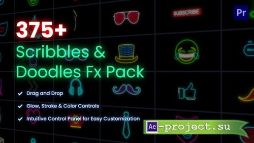Videohive - Scribbles & Doodles FX Pack for Premiere Pro - 25784027 - After Effects & Premiere Pro Templates