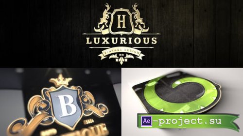 Videohive - Luxury Mockup Kit - Glossy Logo Intro - 33964724 - Project for After Effects