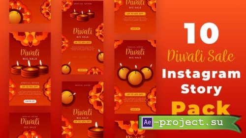 Videohive - Diwali Sale Instagram Story Pack - 34145883 - Project for After Effects