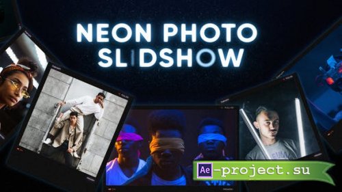 Videohive - Neon Photo Slideshow - 34155096 - Project for After Effects