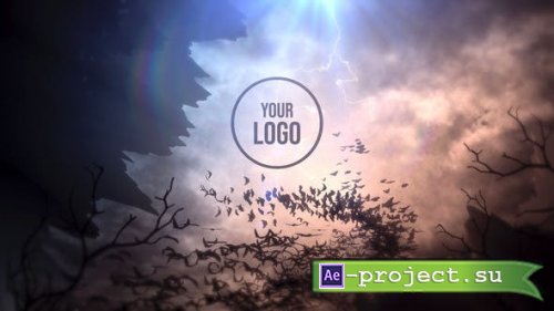 Videohive - Bats Storm Halloween Logo Reveal - 34264368 - Project for After Effects