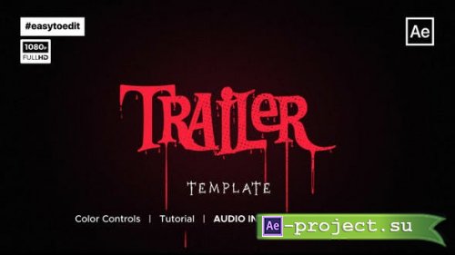 Videohive - Halloween Trailer Template - 34132045 - Project for After Effects 