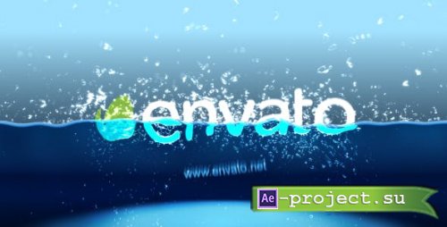 Videohive - Half Water logo intro - 17929264 - Project for After Effects