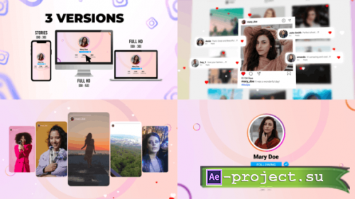 Videohive - Minimalist Instagram Profile Promo - 33086713 - Project for After Effects