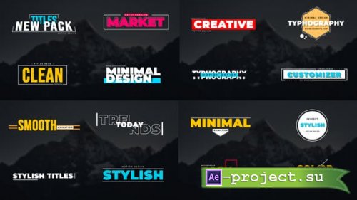 Videohive - Modern Stylish Titles - 33690540 - Project for After Effects