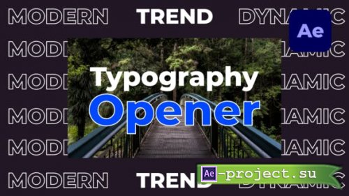 Videohive - Dynamic Fast Typography Opener - 34034375 - Project for After Effects