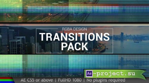 Videohive - Transitions - 19347475 - Project for After Effects