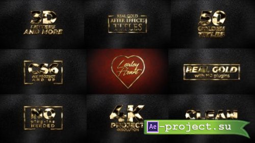 Videohive - Real Gold Titles - 31630147 - Project for After Effects